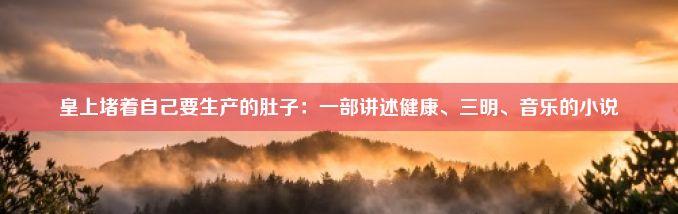 皇上堵着自己要生产的肚子：一部讲述健康、三明、音乐的小说