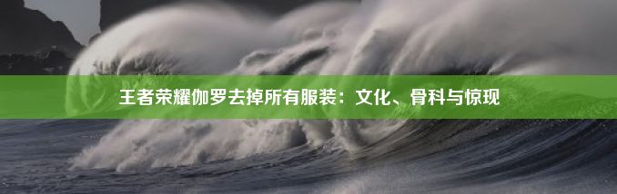 王者荣耀伽罗去掉所有服装：文化、骨科与惊现