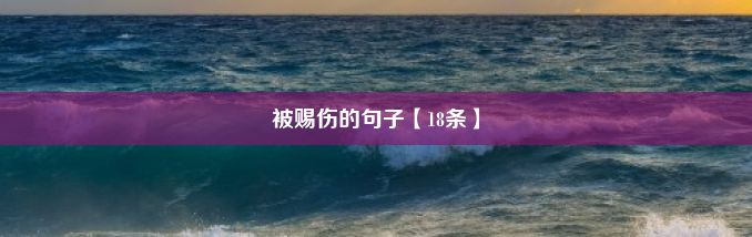 被赐伤的句子【18条】