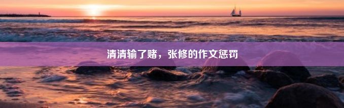 清清输了赌，张修的作文惩罚