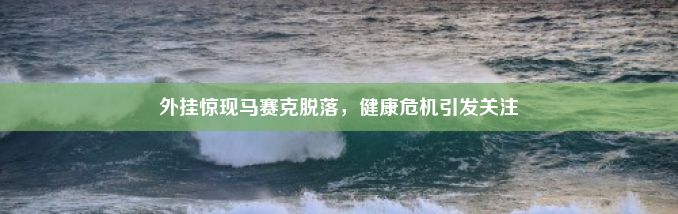 外挂惊现马赛克脱落，健康危机引发关注