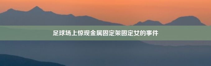 足球场上惊现金属固定架固定女的事件