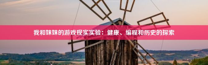 我和妹妹的游戏现实实验：健康、编程和历史的探索